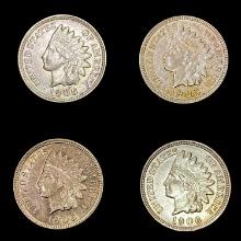 [4] US Indian Head Cents [1905, [3] 1906] HIGH GRA