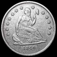 1840-O Seated Liberty Quarter CLOSELY UNCIRCULATED