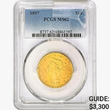 1897 $10 Gold Eagle PCGS MS62