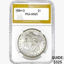 1884-O Morgan Silver Dollar PGA MS65