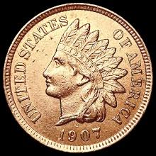 1907 RED Indian Head Cent UNCIRCULATED