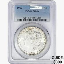 1903 Silver Peace Dollar PCGS MS63