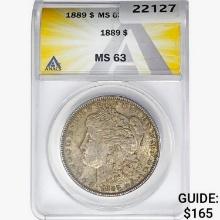 1889 Morgan Silver Dollar ANACS MS63