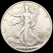 1929-S Walking Liberty Half Dollar LIGHTLY CIRCULA
