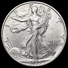 1937-S Walking Liberty Half Dollar CLOSELY UNCIRCU