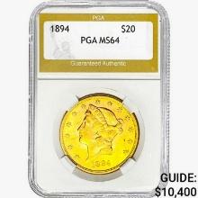 1894 $20 Gold Double Eagle PGA MS64