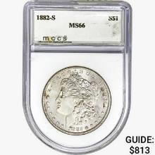 1882-S Morgan Silver Dollar MCCS MS66
