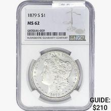 1879-S Morgan Silver Dollar NGC MS62