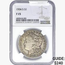 1904-S Morgan Silver Dollar NGC F15