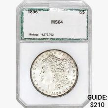 1896 Morgan Silver Dollar PCI MS64