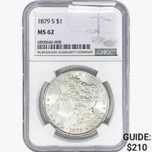 1879-S Morgan Silver Dollar NGC MS62