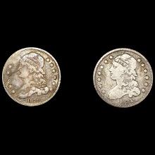 (2) Capped Bust Quarters (1834, 1836) NICELY CIRC