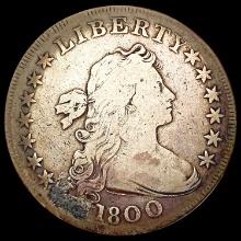 1800 Low 8 BB-190 Draped Bust Dollar NICELY CIRCUL