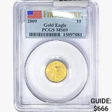 2009 $5 1/10oz. Gold Eagle PCGS MS69