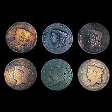 [6] US Large Cents [1816, [2] 1819, 1820, 1822, 18