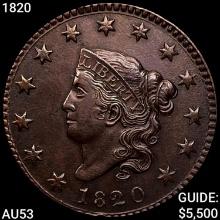 1820 Coronet Head Cent CLOSELY UNCIRCULATED