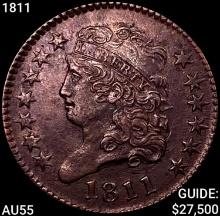 1811 Classic Head Half Cent CLOSELY UNCIRCULATED