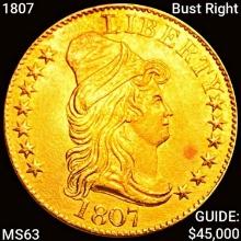 1807 Bust Right $5 Gold Half Eagle CHOICE BU