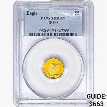 2000 $5 1/10oz. Gold Eagle PCGS MS69