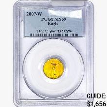 2007-W $5 1/10oz. Gold Eagle PCGS MS69