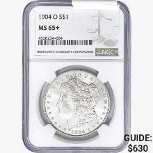 1904-O Morgan Silver Dollar NGC MS65+