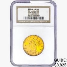 1899 $10 Gold Eagle NGC MS63