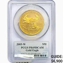 2005-W $50 1oz. Gold Eagle PCGS PR69 DCAM