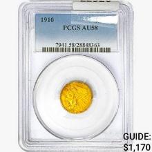 1910 $2.50 Gold Quarter Eagle PCGS AU58