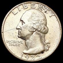 1932-D Washington Silver Quarter NEARLY UNCIRCULAT