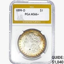 1899-O Morgan Silver Dollar PGA MS66+