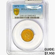 1871 Indian Head Cent PCGS PR63 RB