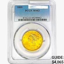 1899 $10 Gold Eagle PCGS MS63