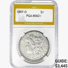 1897-O Morgan Silver Dollar PGA MS62+