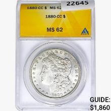 1880-CC Morgan Silver Dollar ANACS MS62