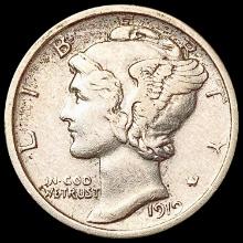 1919-D Mercury Dime NEARLY UNCIRCULATED