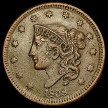1838 Coronet Head Cent CLOSELY UNCIRCULATED