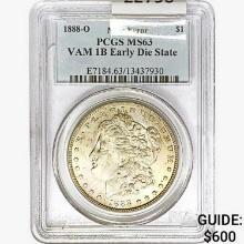 1888-O Morgan Silver Dollar PCGS MS63 VAM 1B Early