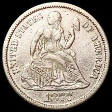 1877-CC Seated Liberty Dime CLOSELY UNCIRCULATED