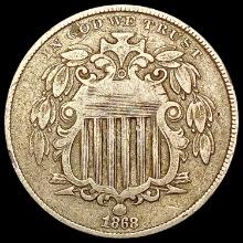 1868 Shield Nickel LIGHTLY CIRCULATED