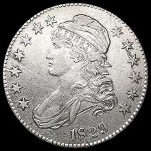 1829 Capped Bust Half Dollar NEARLY UNCIRCULATED