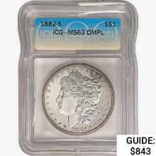 1882-S Morgan Silver Dollar ICG MS63 DMPL