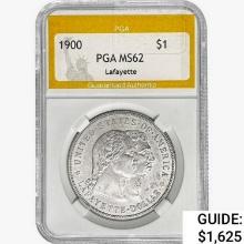 1900 Lafayette Silver Dollar PGA MS62