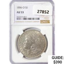 1886-O Morgan Silver Dollar NGC AU53