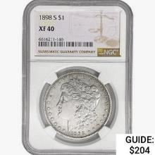 1898-S Morgan Silver Dollar NGC XF40