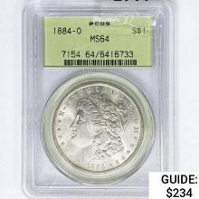 1884-O Morgan Silver Dollar PCGS MS64