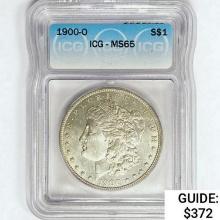 1900-O Morgan Silver Dollar ICG MS65