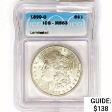 1899-O Morgan Silver Dollar ICG MS63