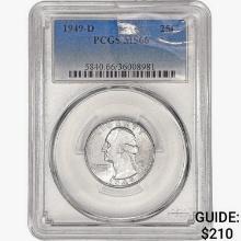1949-D Washington Silver Quarter PCGS MS66
