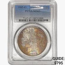 1885-O Morgan Silver Dollar PCGS MS65+