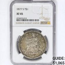 1877-S Silver Trade Dollar NGC XF45